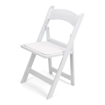 White Resin Folding Chair