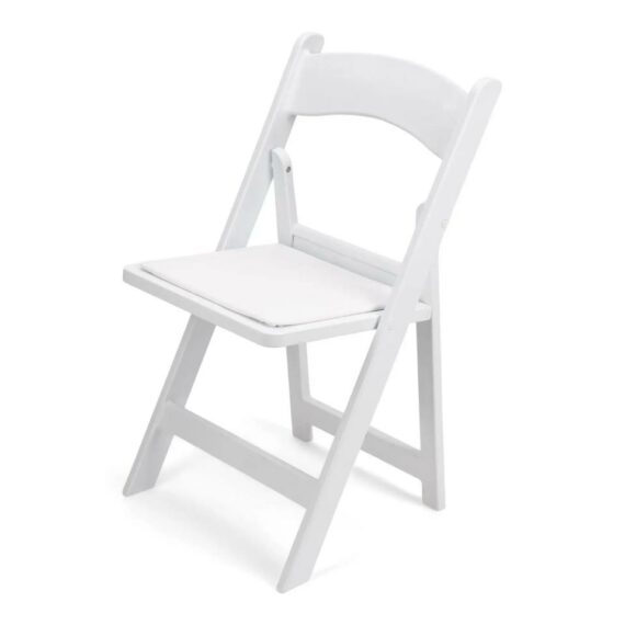 White Resin Folding Chair 1 White Resin Folding Chair