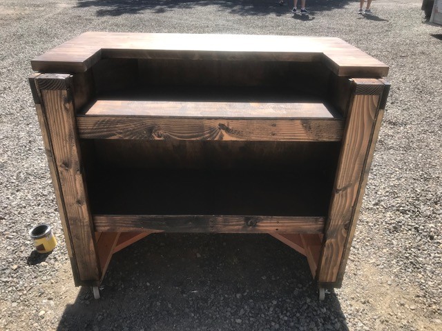 Hand-Crafted Butcher Block Porta-Bar