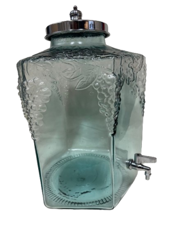 4.5 Gallon Glass Beverage Dispenser