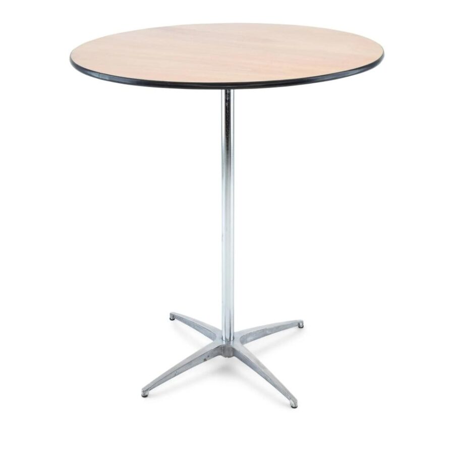 Party Rentals Bend Oregon 25 Cocktail Table - 42" Tall - Round Top