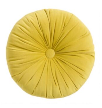 Chartreuse Velvet Throw Pillow