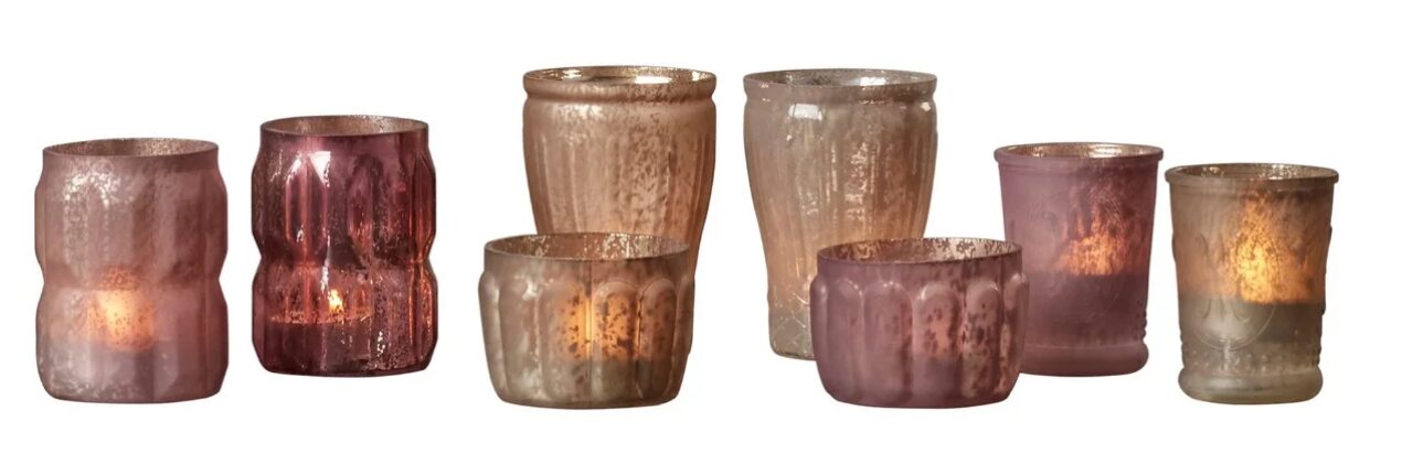 Blush and Gold Votives – Assorted