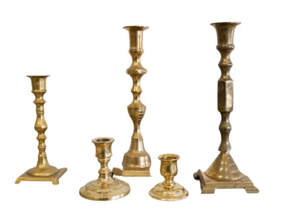 Brass Candleholders - Assorted 2 Brass Candleholders - Assorted