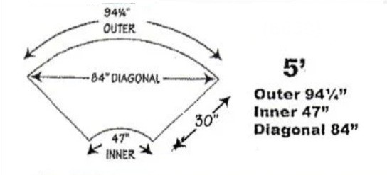 5' Serpentine Table - IE