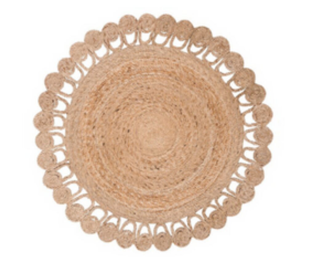 Party Rentals Bend Oregon 20 Round Jute Doile Rug
