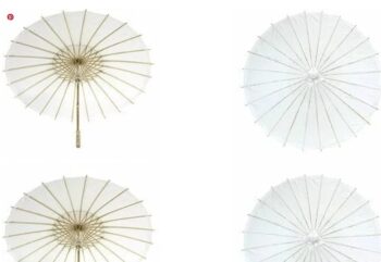 White Paper Parasols