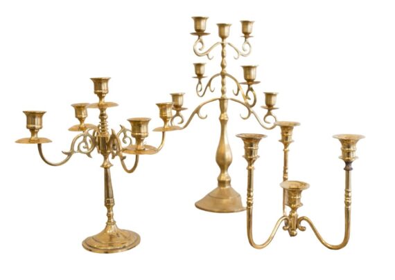 Brass Candelabras - Assorted