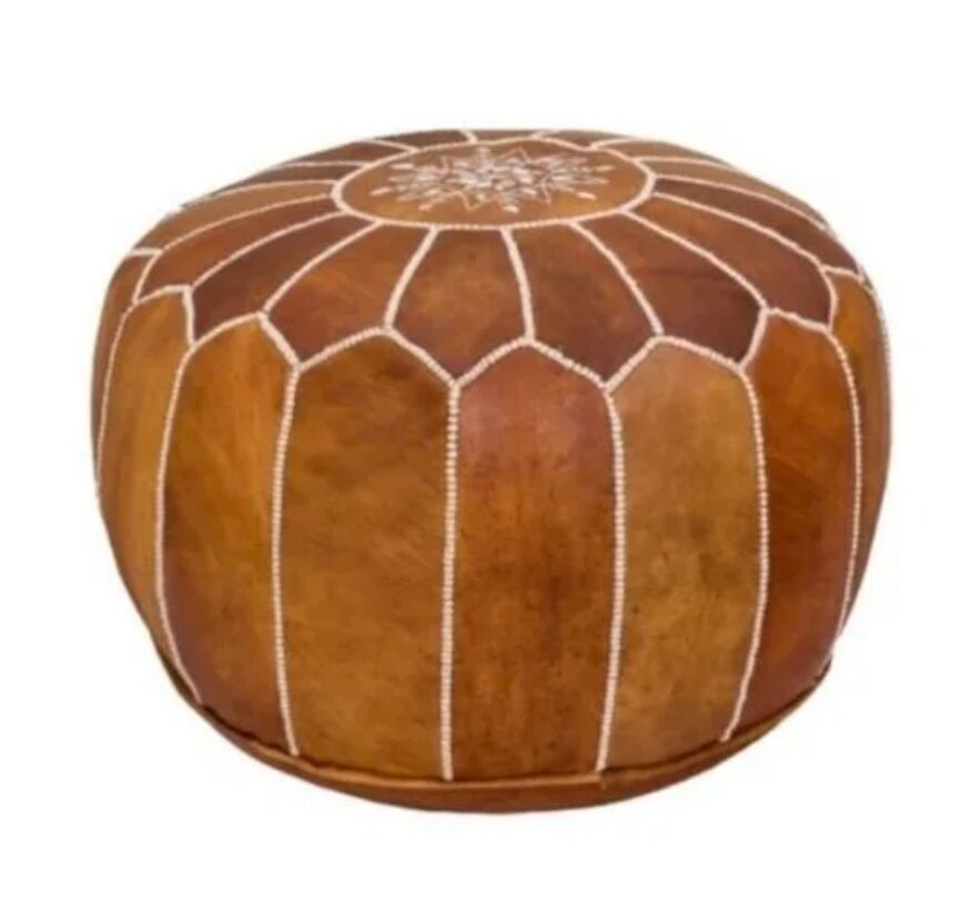 Party Rentals Bend Oregon 21 Cinder Leather Pouf