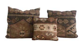 Vintage Kilim Throw Pillow - set of three