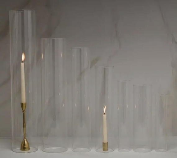 Glass Candle Chimneys/Sleeves 1 Glass Candle Chimneys/Sleeves
