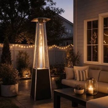 Patio Heater With Fire Tube